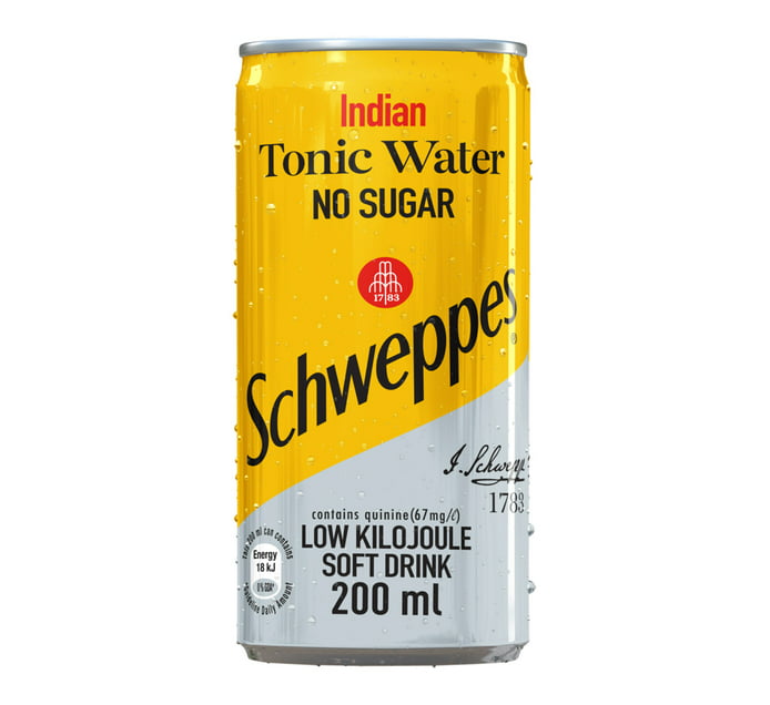 Schweppes Tonic Water Cans (200 ml) x 6